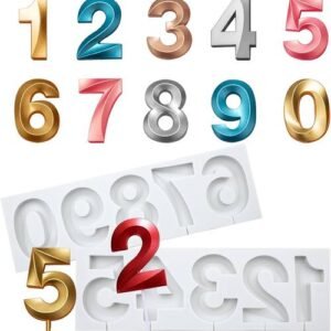 TPV® Silicone Number 0-9 Number Moulds Fondant Mold Cake Mold Cupcake Baking Tool Resin