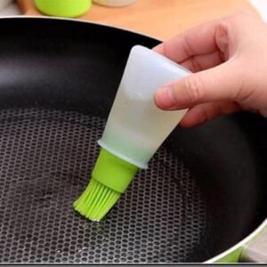 TPV® Silicone Oil Bottle Brush Liquid Oil Pen Cake Butter Bread Pastry Brush Baking Tool Bbq Utensil Safe Basting Brush-Multicolor (Pack Of 1)
