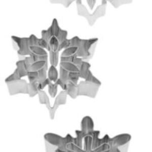 TPV® Snowflake Cookie Cutter For Xmas Gifts And Decorations 3Pc Set