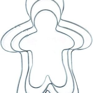 TPV® Stainless Steel 3 Pc Ginger Bread Man Fondant Biscuit Cake Fruit Cutter