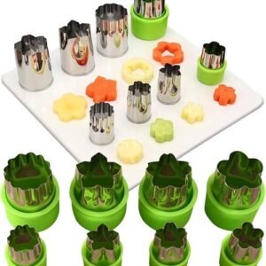 TPV® Stainless Steel 4Pc Mix Flower Shapes Fondant Biscuit Cake Fruit Vegetables Dough Cutter