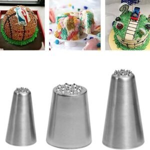 TPV® Stainless Steel Grass Icing Piping Stainless Steel Icing Nozzles For Decorating Cupcake Pastries Desserts
