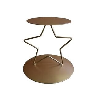 TPV® - Star Shaped Floating Tier Spacer |Cake Spacer Or Cake Separator For Restaurant Home Golden Iron Star Cake Stand, Size: 8 Inch