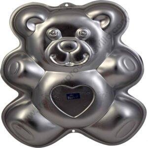 TPV® Aluminium Cake Mould Pans Teddy Bear Large Big 1.5-2 Kg.