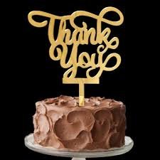 TPV® Thank You Cake Topper For Thanksgiving Party Cake Decorations