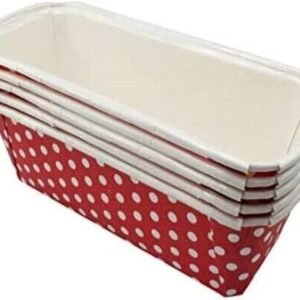 TPV® Tray Paper Bake And Serve Plum Mould - Loaf Tray (10 Pieces)