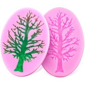 TPV® Tree Without Leaves, Withered Tree, Silicone Fondant Material, Party Mould For Cake Decorating