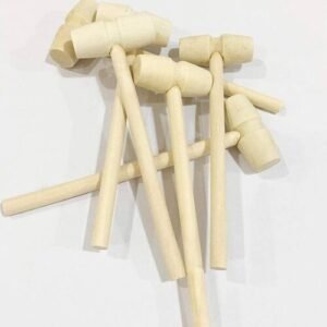 TPV® Unpolished Wooden Hammer For Pinata Cake (Pack Of 6)