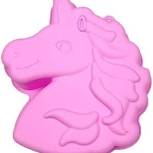 TPV® - Unicorn Mould Silicone Cake Pan Mould, Chocolate, Jelly, Colour-Random