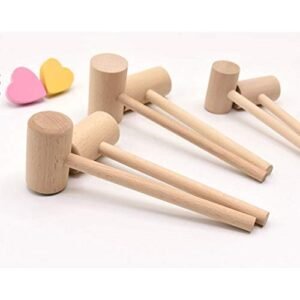 TPV® Wooden Hammer (Polished) For Pinata Cake Mould (6-Pcs)