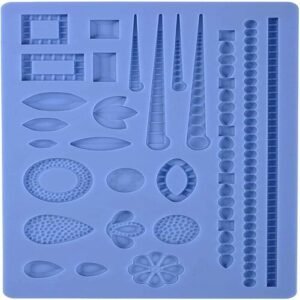 TPV® Wedding Jewellery Desing Button And Rope Silicon Fondant And Gumpaste Mould Marzipan Mould