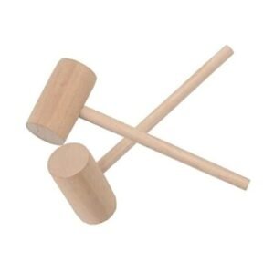TPV® Wooden Hammer (Polished) For Pinata Cake Mould (2-Pcs)