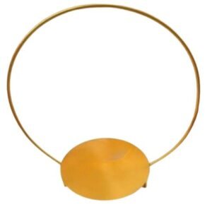 TPV® Round Shape Cake Spacer 1 tier - Metal Stand, Golden Cake Separator ( Foldable )