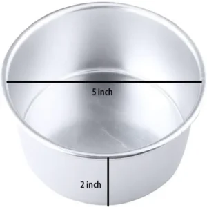 TPV® Round Aluminium Cake Mould Thali 5 Inch X 2 Inch
