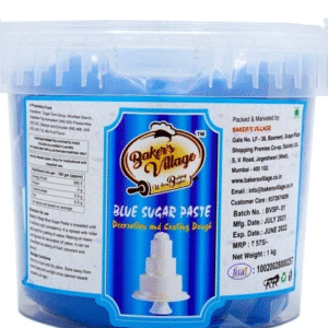 TPV® - Baker'S Village Fondant Or Sugar Paste Decoration  &  Coating Dough (Blue)-1Kg
