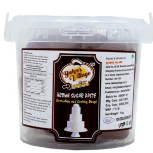 TPV® - Baker'S Village Fondant Or Sugar Paste Decoration  &  Coating Dough (Brown)-1Kg