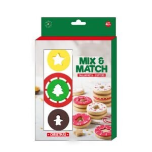 TPV® Christmas Donut Cutter, 3 Design Christmas cookiecutter Xmas Tree, Gingerbread Man and Star Shape Fondant Cutter