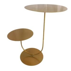 TPV® 2 Tier Gold Cake Stand, Round Cupcake Stand for Parties, 10/8 Inch, Metal