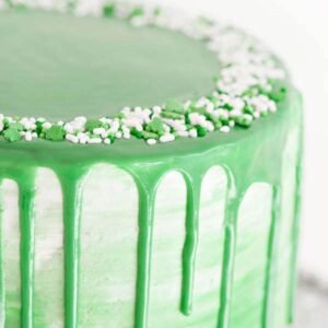 TPV® - 1Pc Bakers Village Cake Decorating Drip Glittering Edible Sparkling Drip - Green Colour