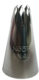 TPV® - 1Pc Cake Decoration Noor Cake Icing Tip Icing Nozzle No – N4