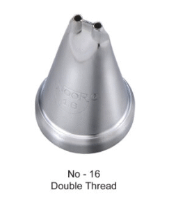 TPV® - 1Pc Noor Cake Icing Tip Icing Nozzle No – 16 No.– Double Thread