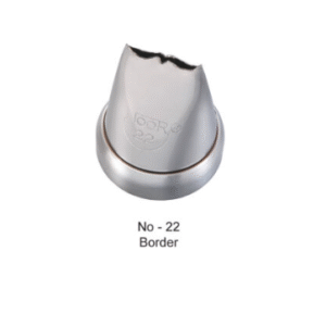 TPV® - 1Pc Noor Cake Icing Tip Icing Nozzle No – 22 No. - Border