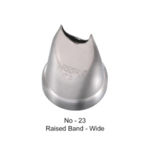 TPV® - 1Pc Noor Cake Icing Tip Icing Nozzle No – 23 No. - Raised Band - Wide