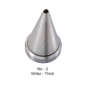 TPV® - 1Pc Noor Cake Icing Tip Icing Nozzle No – 3 No.– Writer Thick