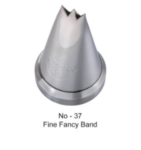 TPV® - 1Pc Noor Cake Icing Tip Icing Nozzle No – 37 No. - Fine Fancy Band
