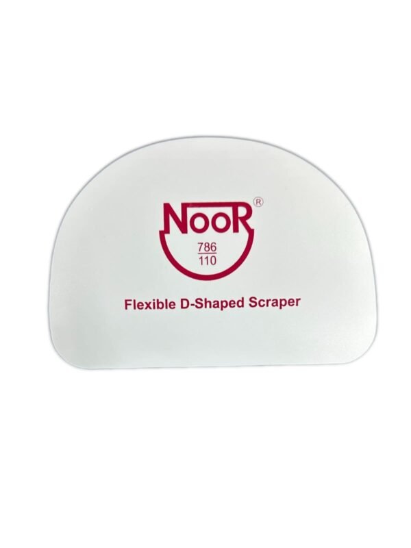 TPV® - 1Pc Cake Decoration Noor D-Shape Plastic Flexible Scrapper