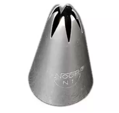 TPV® - 1Pc Cake Decoration Noor Cake Icing Tip Icing Nozzle No - N1 Nozzle