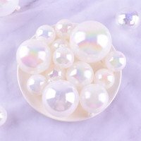 TPV® 4 Mix Sizes Transparent Crystal Balls Cake Decoration Topper (Pack Of 12 Pcs) whiteÂ