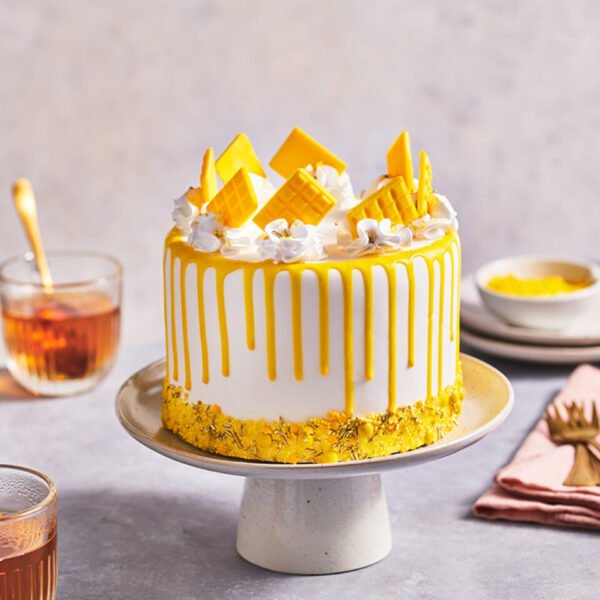 TPV® - 1Pc Bakers Village Cake Decorating Drip Glittering Edible Sparkling Drip - Yellow Colour