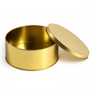 TPV® Dream Cake Tin Torte cake Cookie Cake Tin - Gold Color - 5.5 x 2.5 Inch