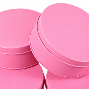 TPV® Dream Tin with Window (IMP) | Dream Cake Tin Torte cake Cookie Cake Tin - Sky pink  Color - 11 cm X 5cm