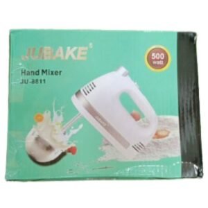 TPV® JUBAKE  Electric 7 Speed Hand Mixer 4 Pieces Stainless Blender (500 Watts, White)