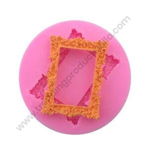 TPV® Silicon 1Pcs Circle Frame Or Broches Shape Fondant Clay Marzipan Mould