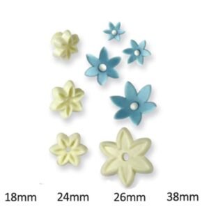 TPV® 4Pc Patchwork Cutters 6 Petal Daisy Patchwork Cookie Cutter Plastic Sugarcraft Tools