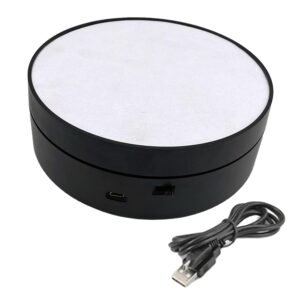 TPV® Rotating Display Stand Turntable for Product Collectibles Models Display Black  Velvet