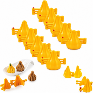TPV® - Modak Sacha Sancha Modak Moulds For Kitchen, Plastic Mould - Multi Color Pack Of 10