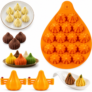 TPV® Modak Chocolate Mould/Tray Big 16 Cavity Silicone For Ganesh Chaturthi