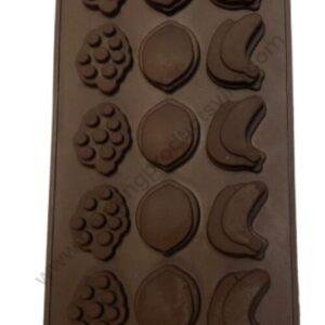 TPV® Fruits Chocolate Silicone Moulds 15 cavity mold