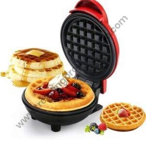 TPV® Waffle Maker, Electric Waffle Iron, Mini Waffles Maker Machine For Home, Red - 350 Watts