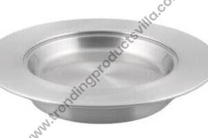 TPV® 3 inch Kunafa Plate – Small Size | Aluminum Silver Finish Knafeh Plate