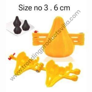 TPV® 10 pcs Modak Sancha, 1 Cavity Sancha Patti Modak Moulds for Ganpati Bappa - 6 cm